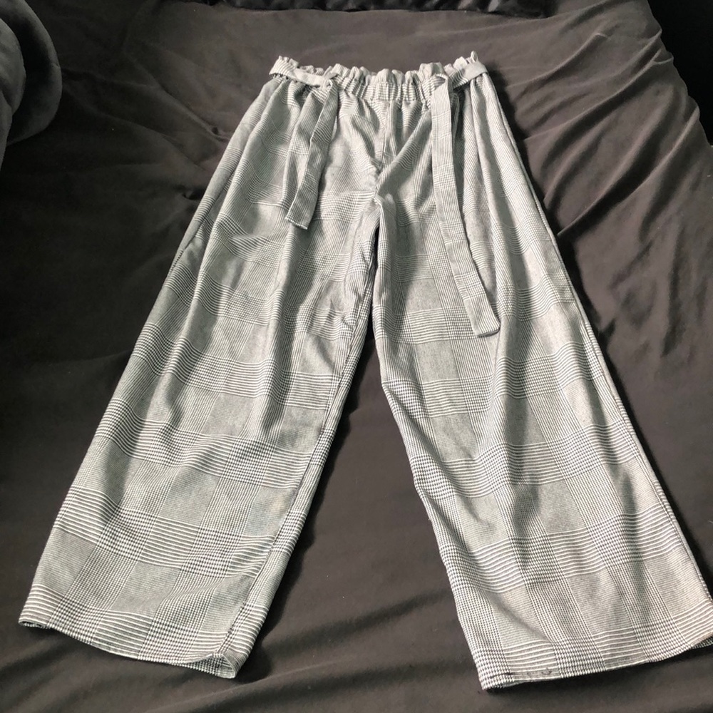 Girls Plaid Dress Pants
